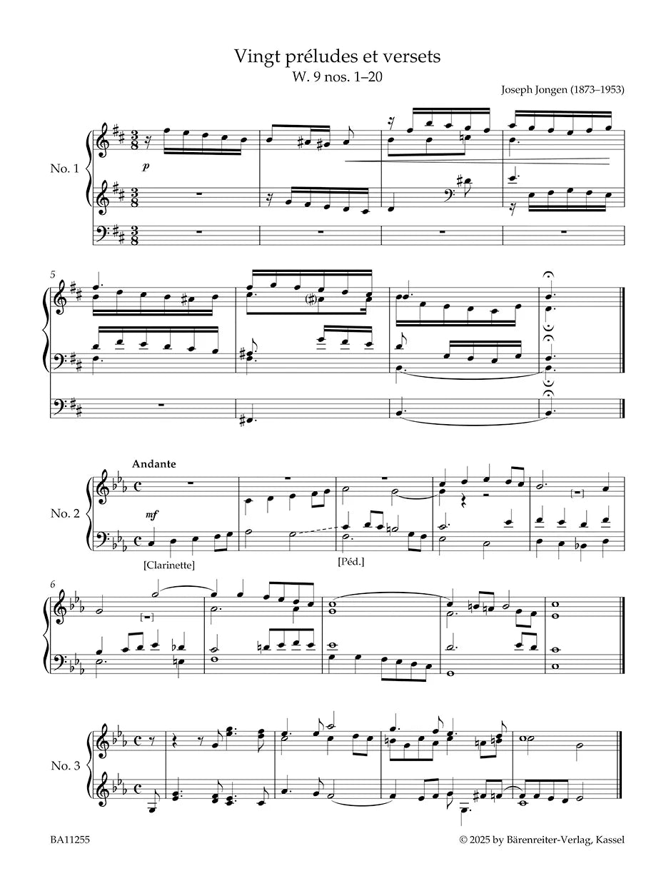 Jongen: Complete Works for Organ and for Harmonium - Volume I