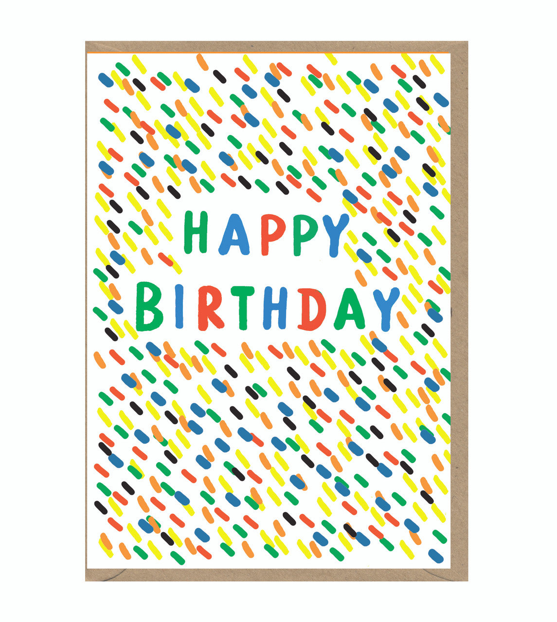 Card: Birthday Confetti- (Blank Inside)