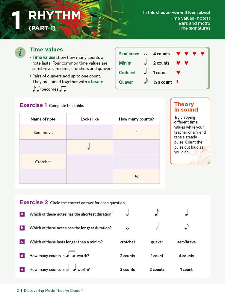Discovering Music Theory Grade 1