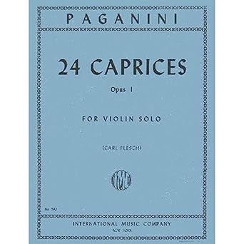 Paganini 24 Caprices Opus 1 for Violin