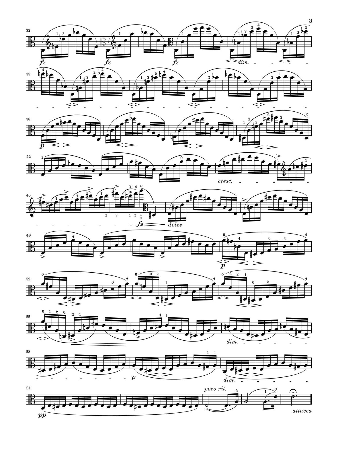Hermann: Concert Studies Op. 18 Viola Solo, sample page 2 (Henle Horizons, HN 8217)