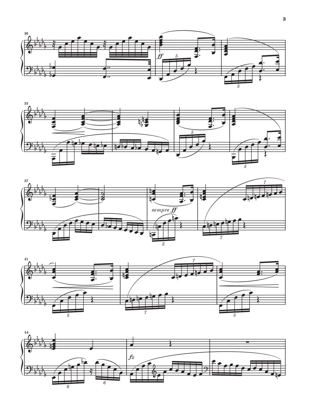 Sinding: Rustle of Spring Op. 32 No. 3 Piano Solo, sample page 2 (Henle Horizons, HN 8246)