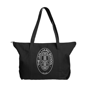 Tote bag: Juilliard Canvas Zippered tote with seal logo