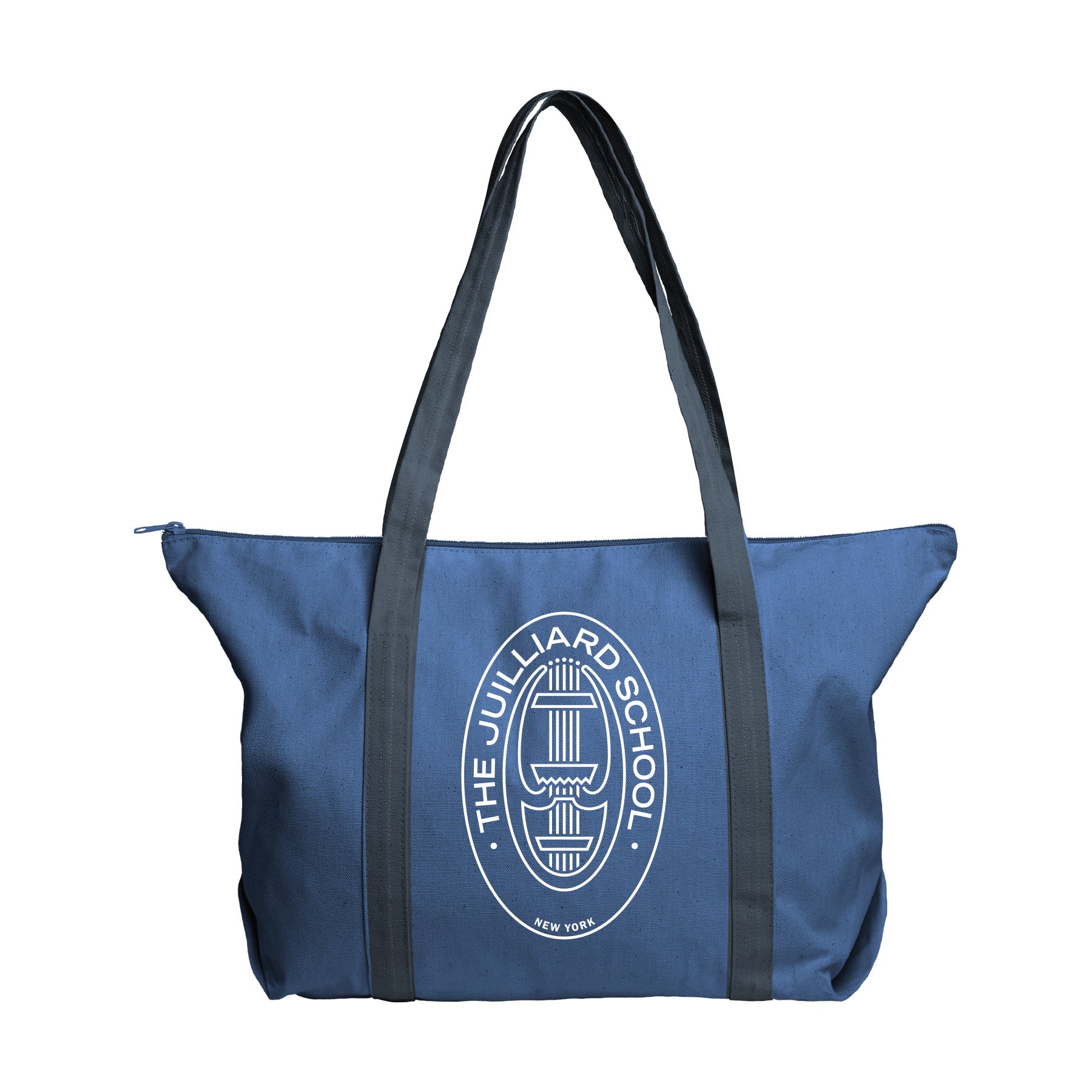 Tote bag: Juilliard Canvas Zippered tote with seal logo