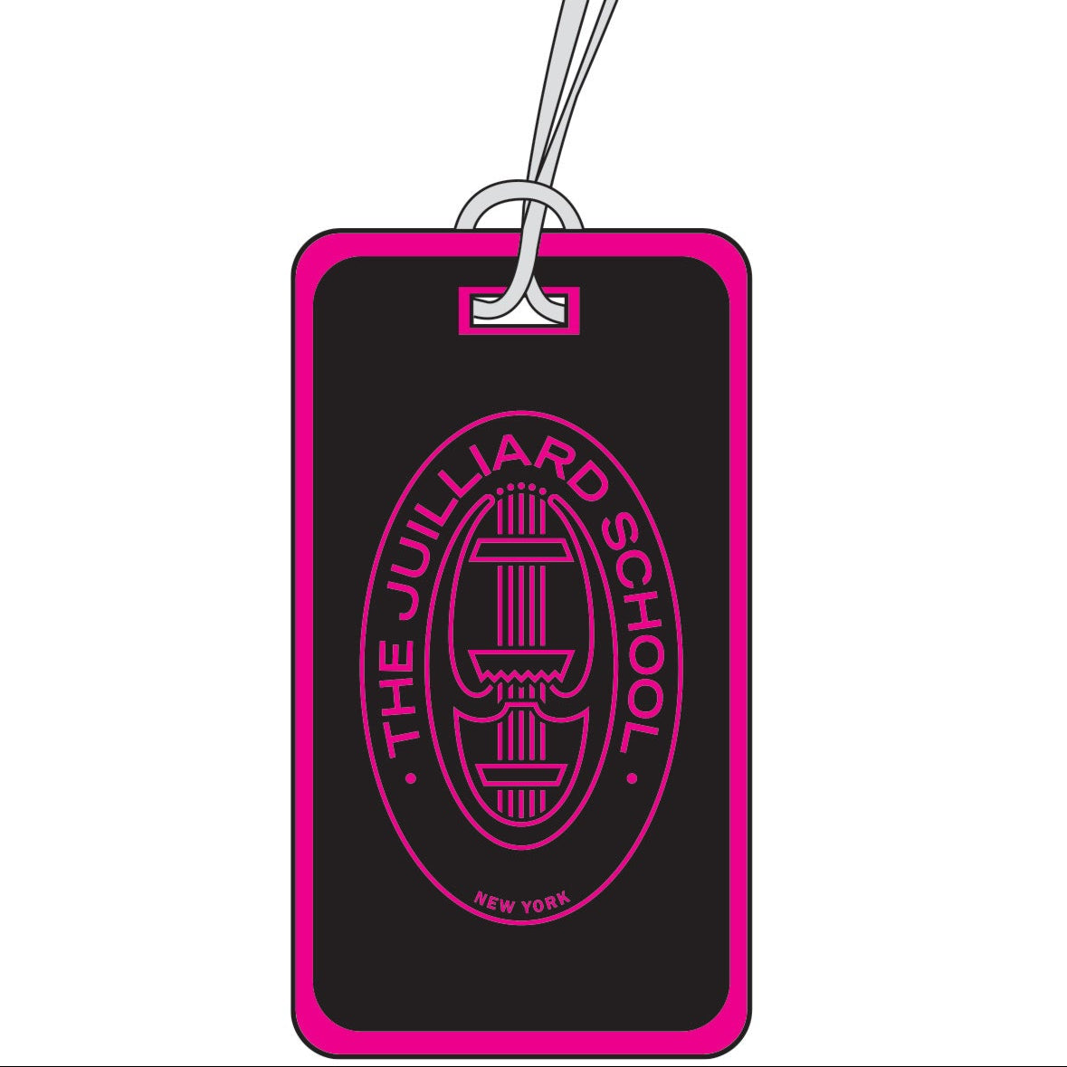 Luggage Tag: Juilliard embroidered logos