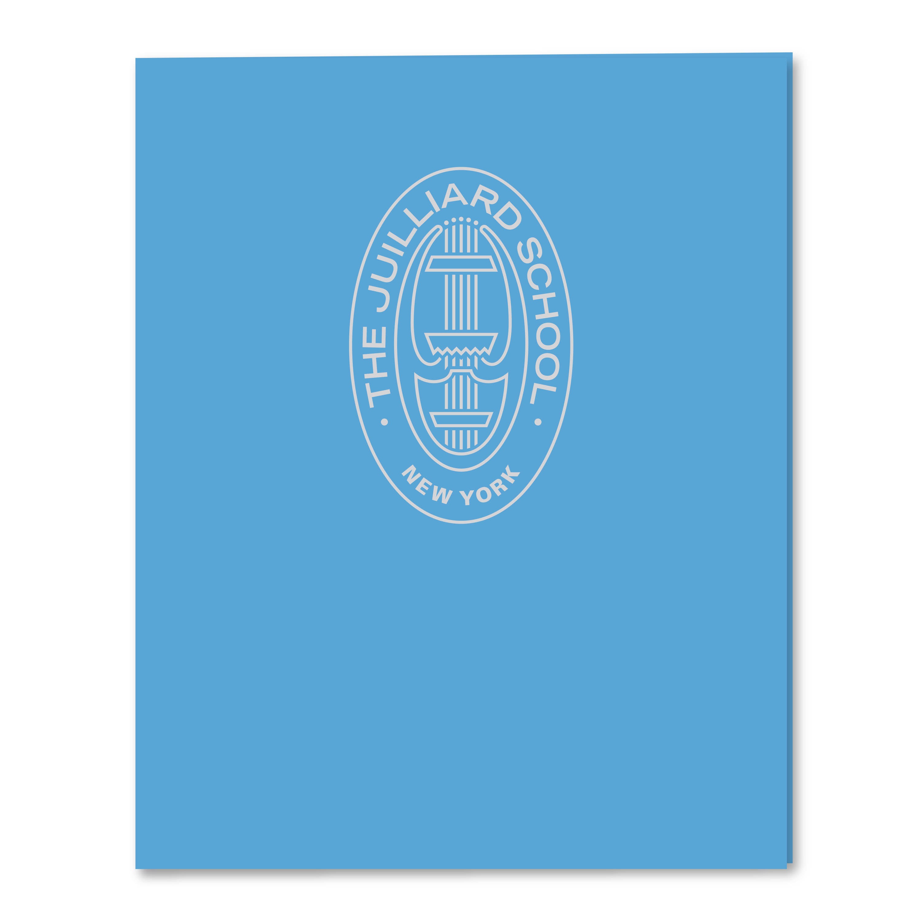 Folder: Juilliard satin finish - seal foil printed on center