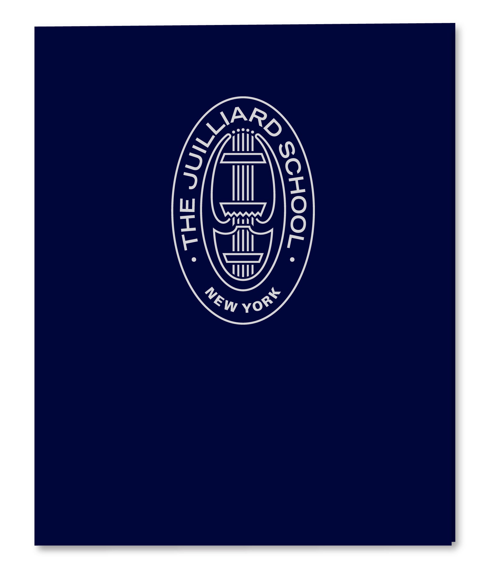 Folder: Juilliard satin finish - seal foil printed on center