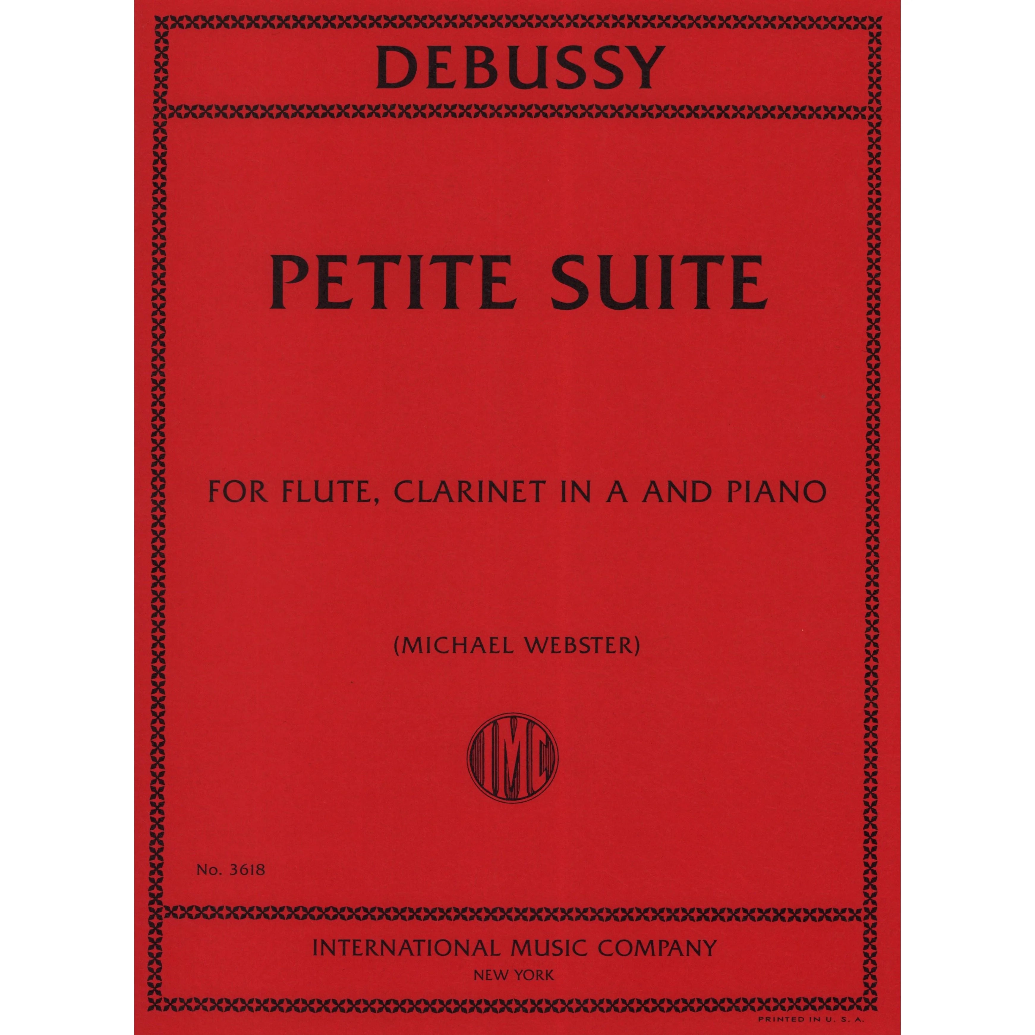 Debussy Petite Suite for Flute, Clarinet in A, and Piano