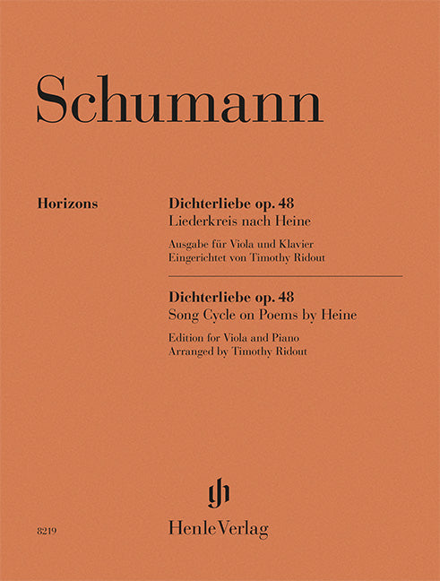 Schumann: Dichterliebe Op. 48 Viola and Piano (Henle Horizons, HN 8219)