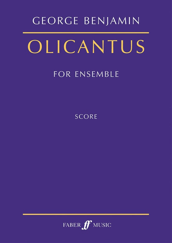 Benjamin: Olicantus (Full Score)