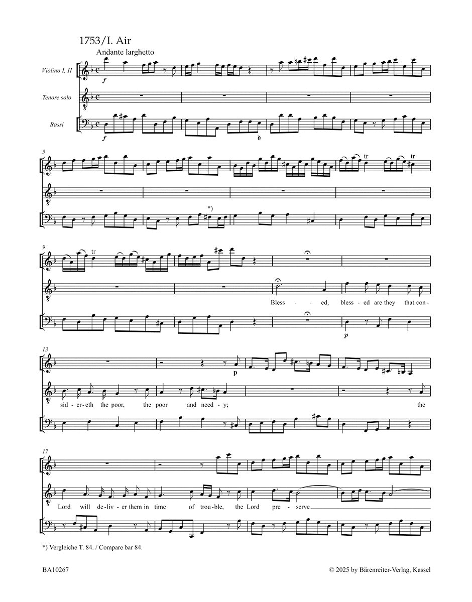 Handel: Foundling Hospital Anthem HWV 268 (Full Score)