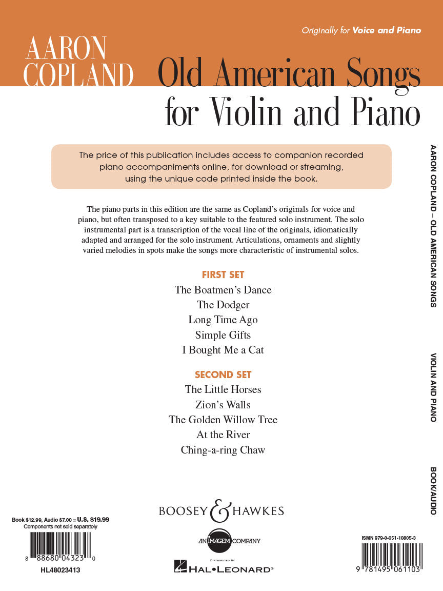 Copland: Old American Songs - Violin