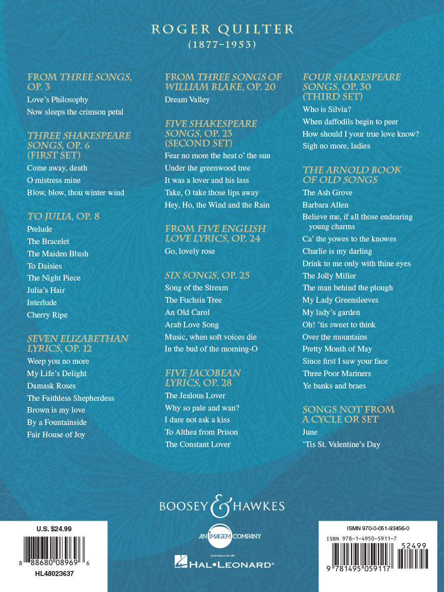 Quilter, Roger - Collected Songs