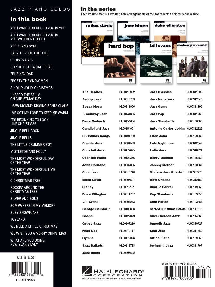 Christmas Standards - Jazz Piano Solos, Vol. 45