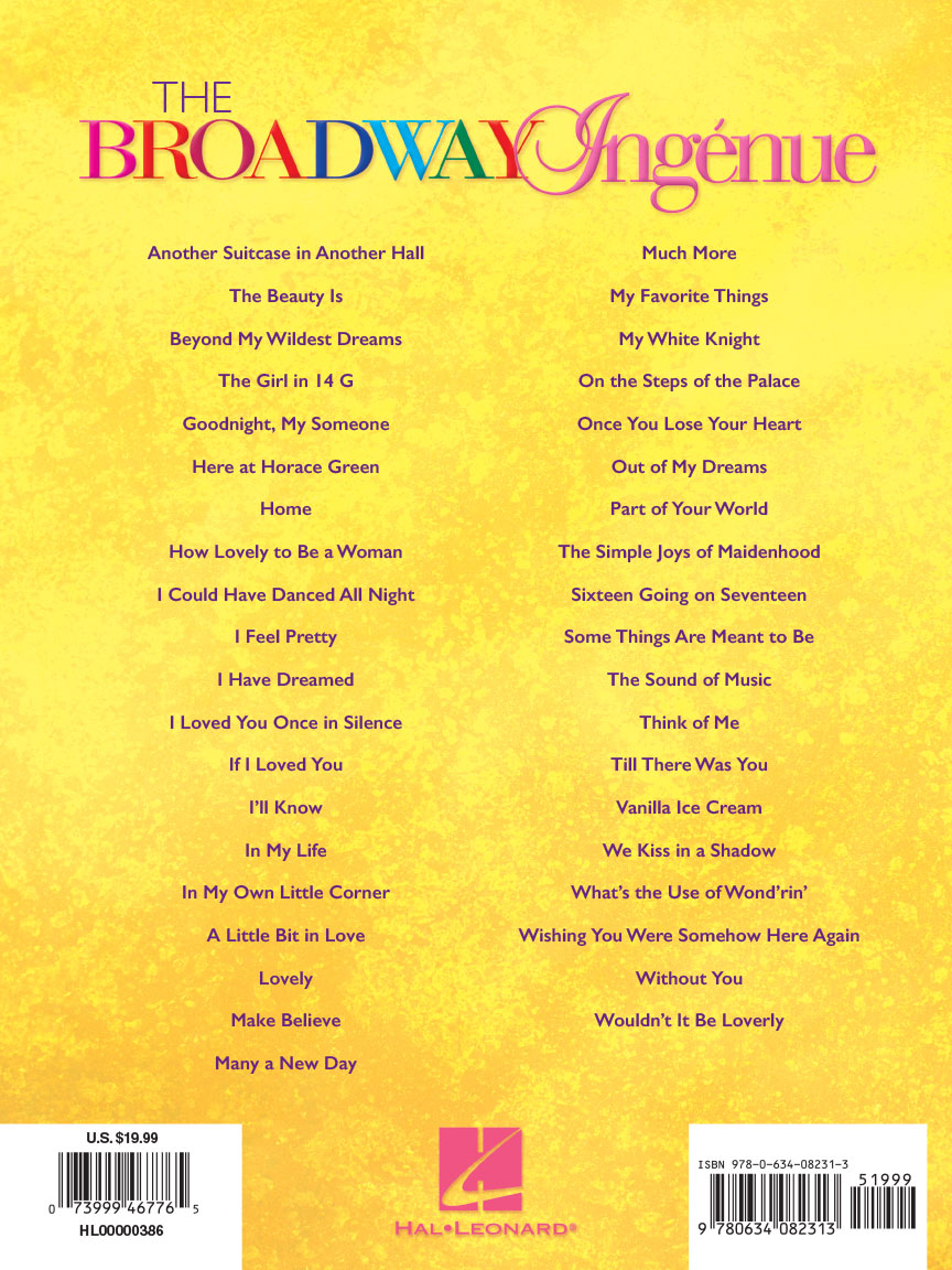 Broadway Ingénue - Revised Edition: 39 Theatre Songs for Soprano