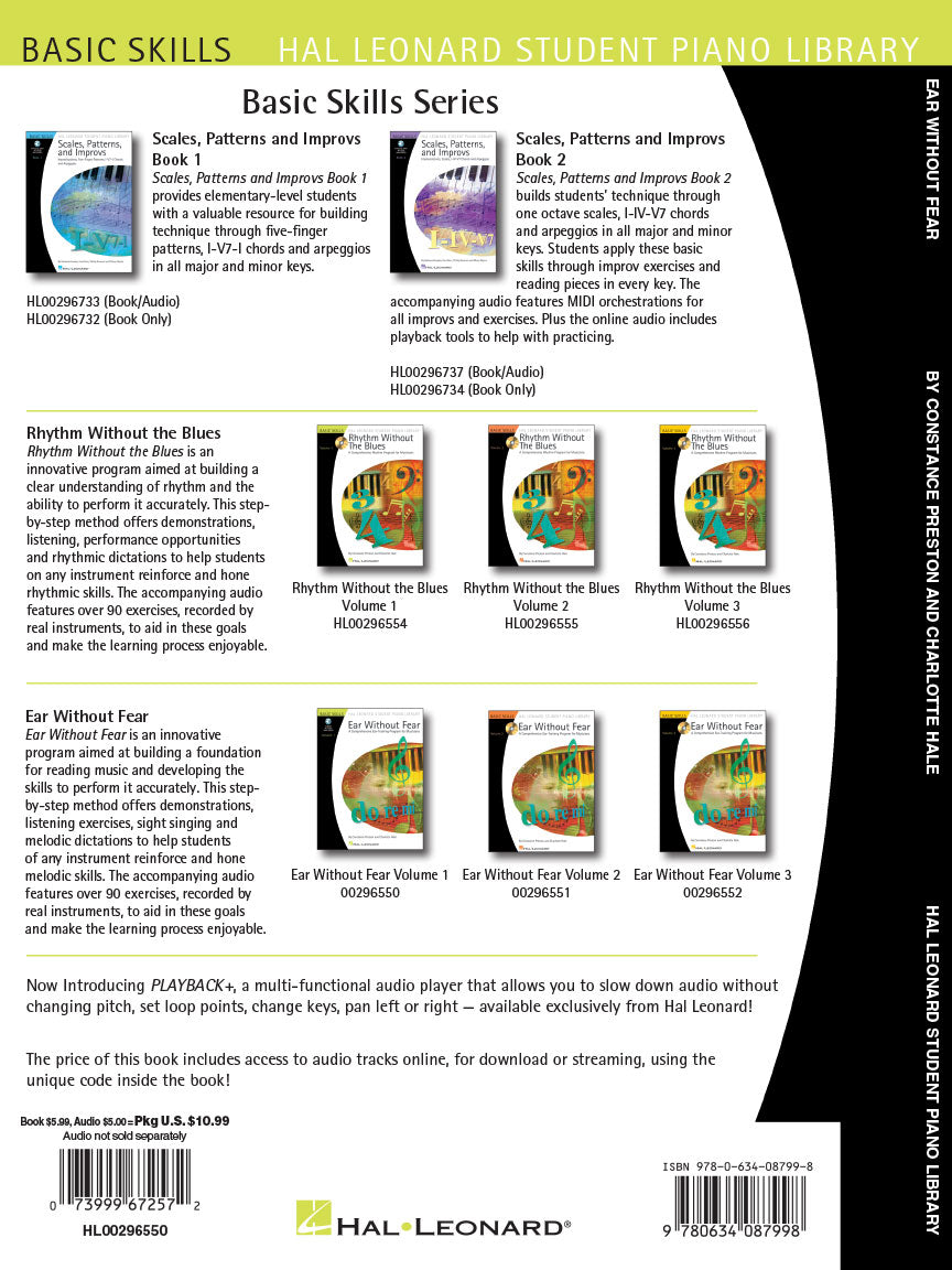 Ear Without Fear Volume 1 Comprehensive Ear-Training Exercises for Musicians