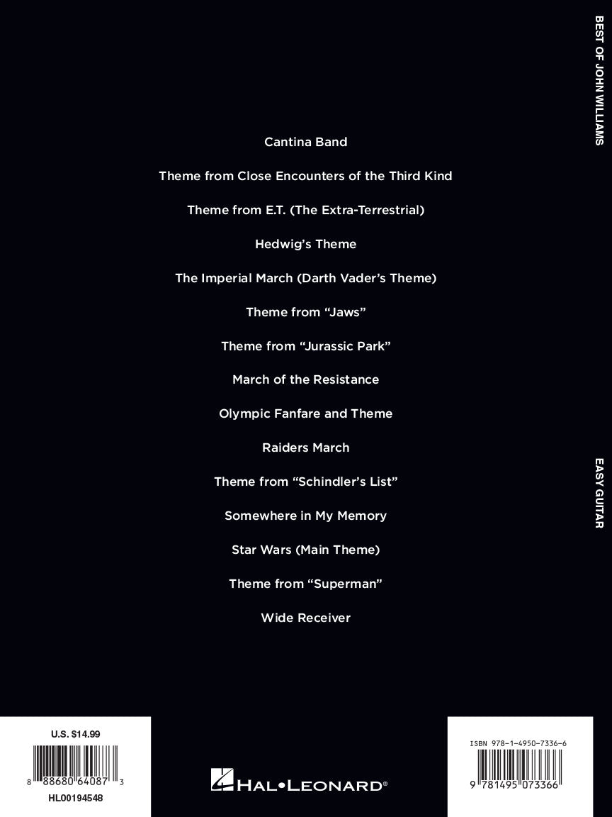 Williams, John - Best of - Easy Guitar with Tab