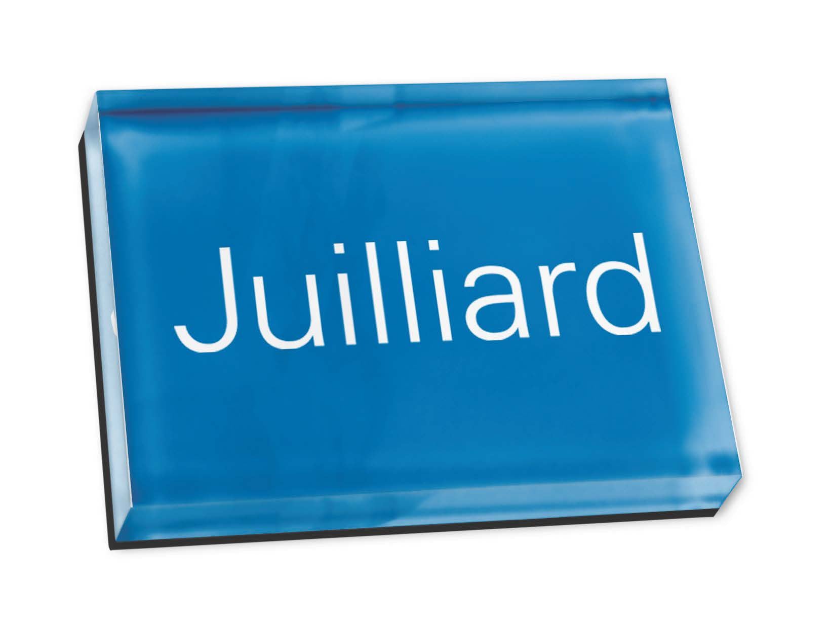 Magnet: Juilliard Blue Acrylic Magnet (2.5" x 3.5" - 5mm thick)