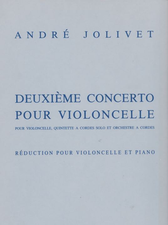 Jolivet Cello Concerto No. 2