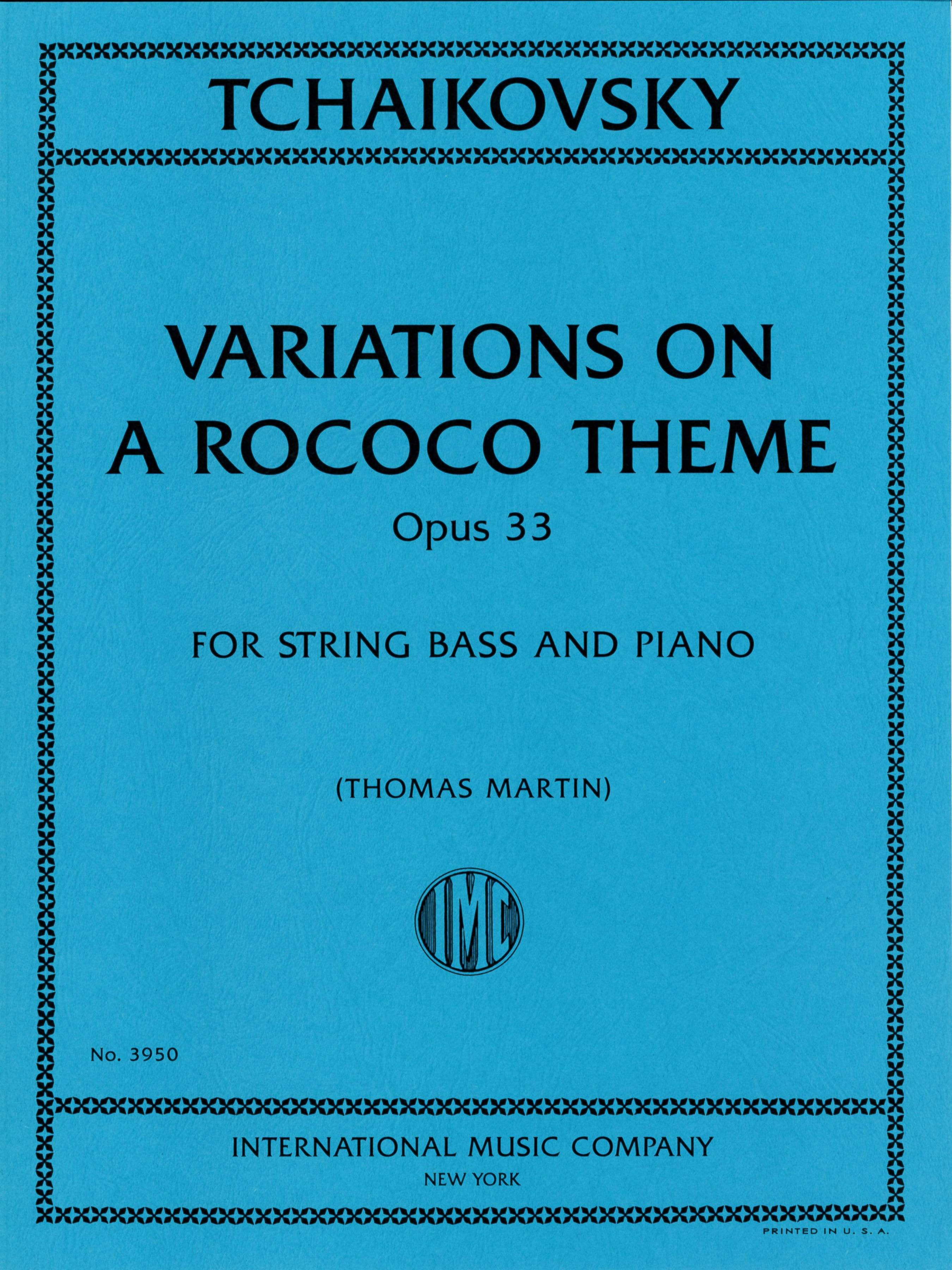 Tchaikovsky: Variations on a Rococo Theme, Op. 33 for Bass