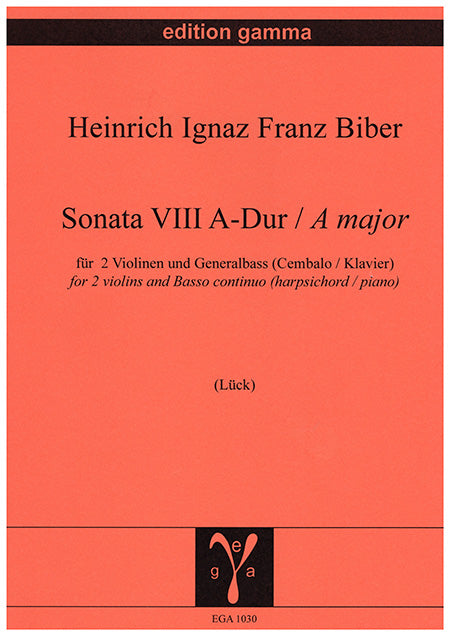 Biber: Sonata VIII A-Dur / A Major
