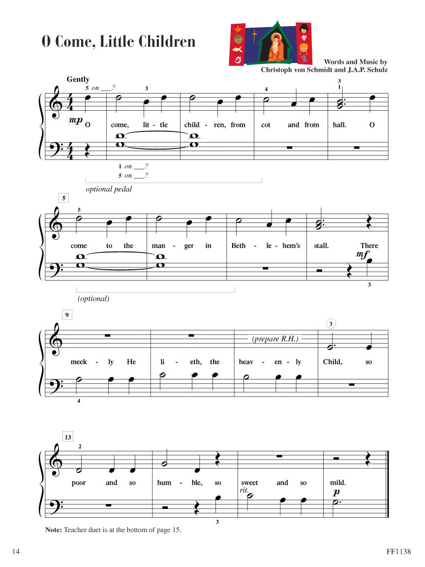 Faber Piano Adventures Christmas Book - Level 1