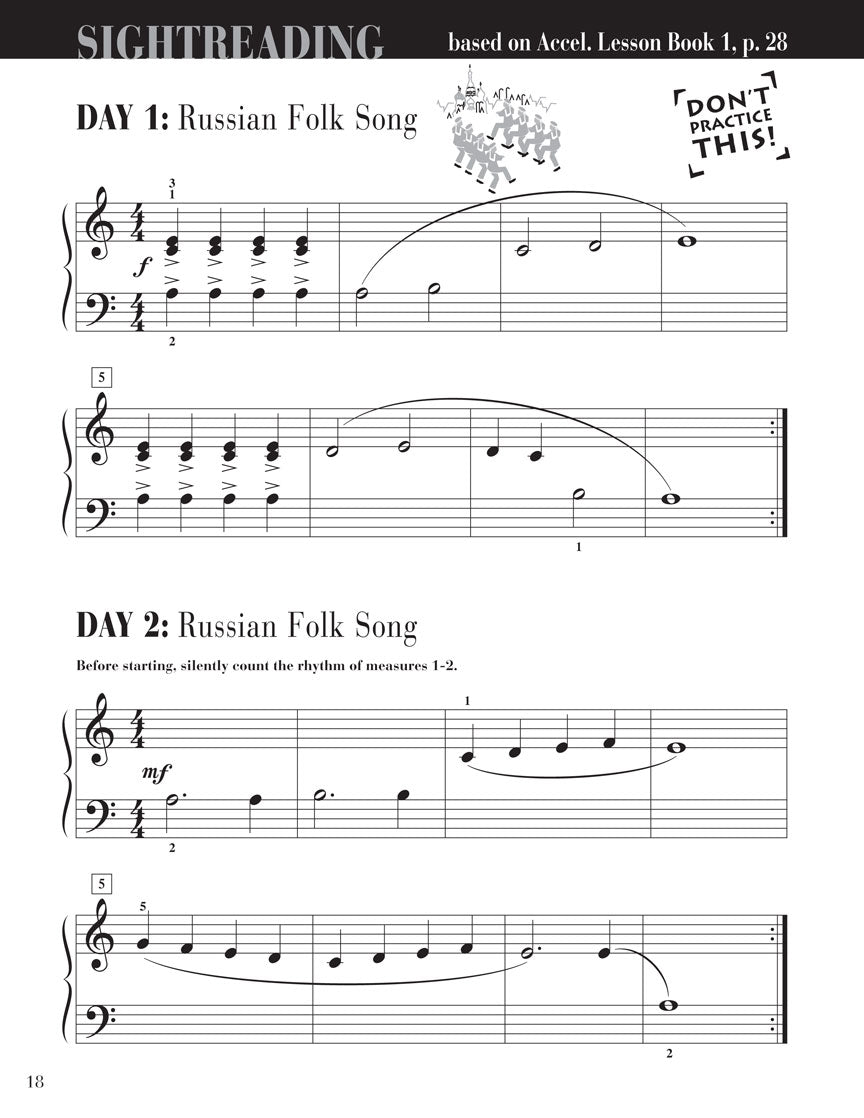 Accelerated Piano Adventures Sightreading Book 1