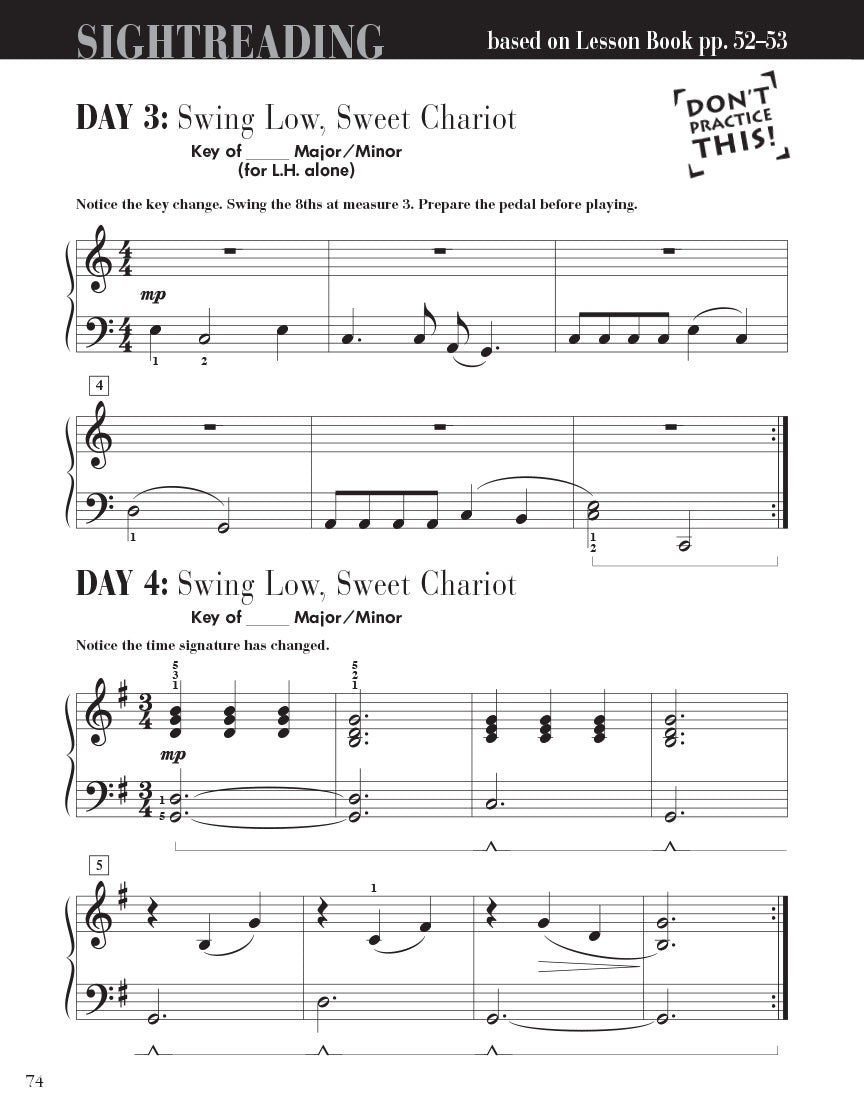 Faber Piano Adventures Sightreading Level 3B