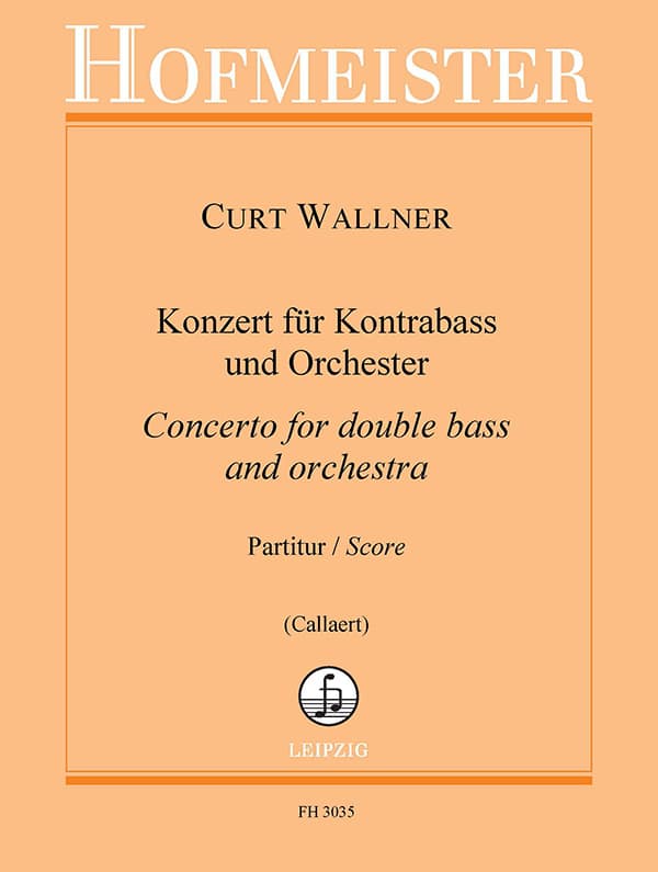 Wallner: Concerto for Double Bass and Orchestra (Full Score)