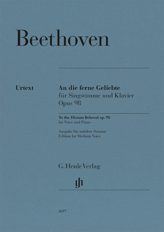 Beethoven: To the Distant Beloved, Op. 98 Low Voice and Piano
