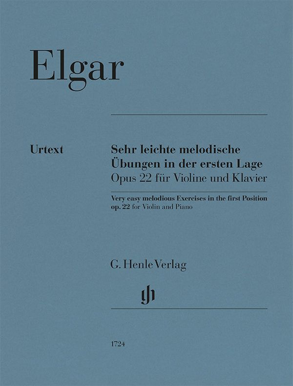 Elgar: Very Easy Melodious Exercisesin the First Position Op. 22 Violin and Piano