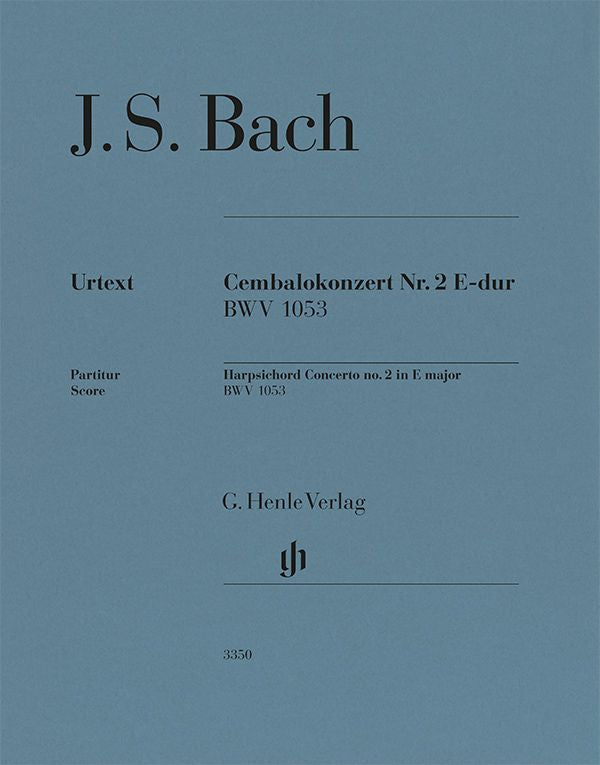 Bach: Harpsichord Concerto No. 2 E Major BWV 1053 - Conductor Score