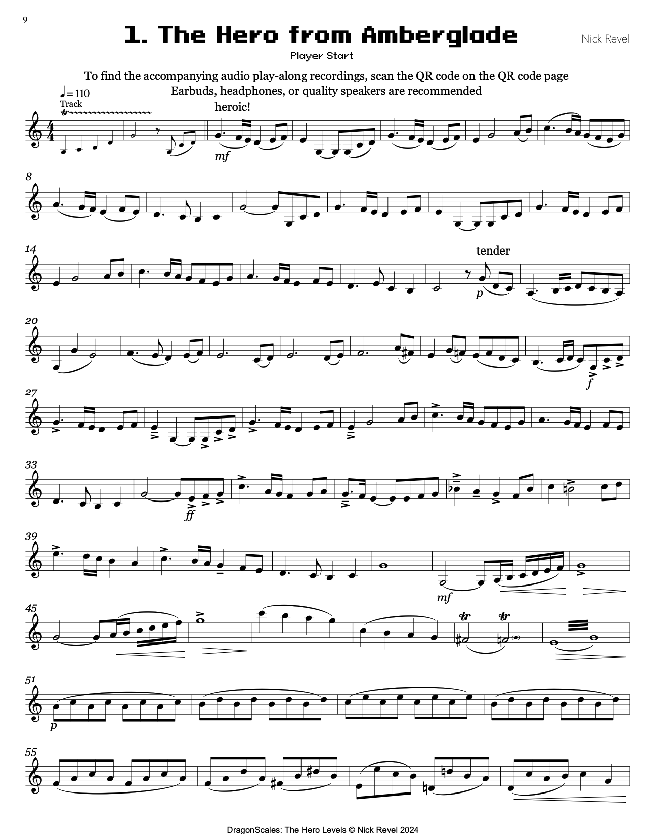 Revel: DragonScales The Hero Levels 25 Fantasy Etudes to Slay Evil, Violin Noble (Level 2)