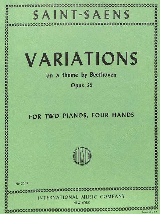Saint-Saens: Variations on a Theme by Beethoven, Opus 35
