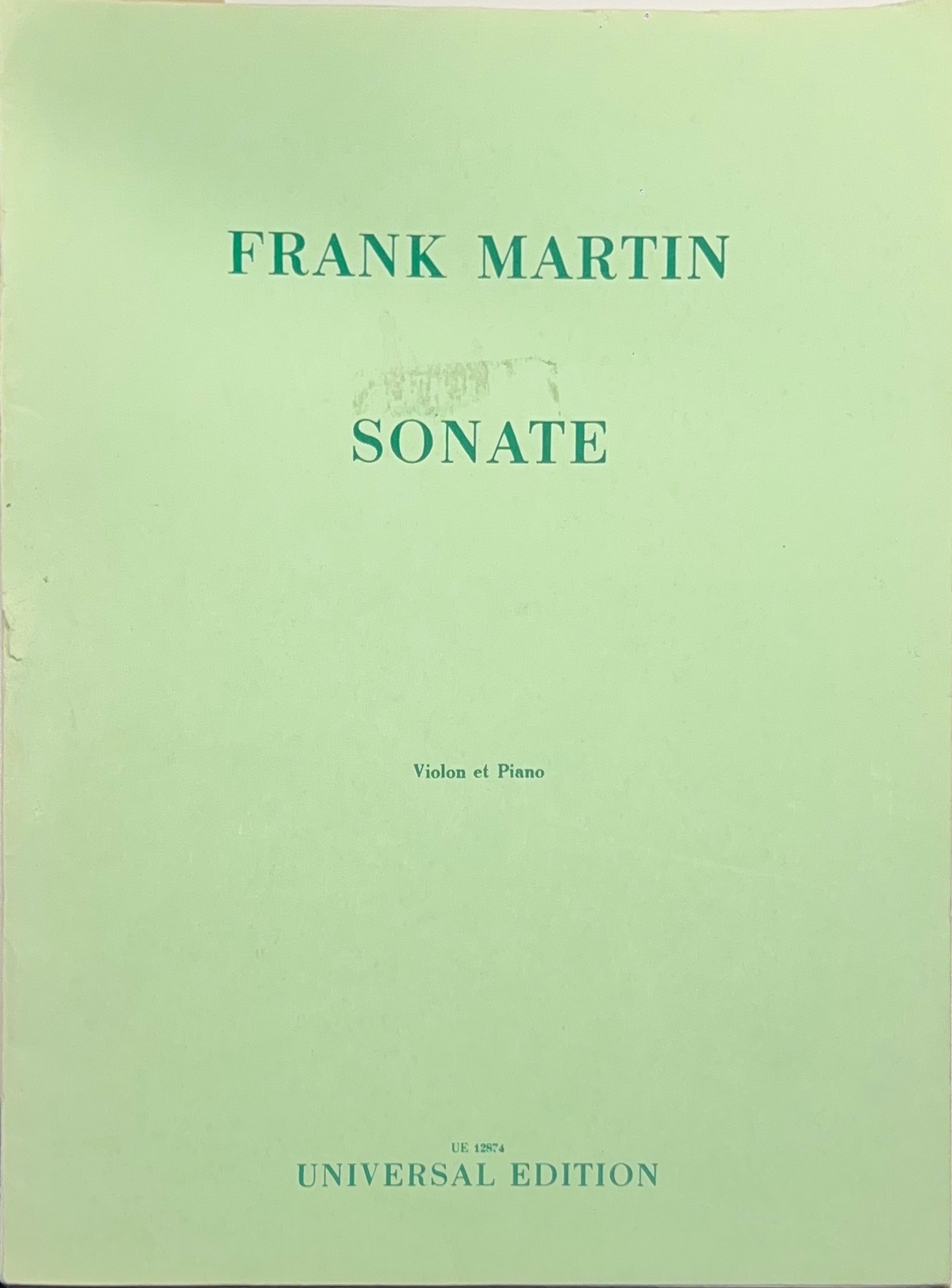 Clearance: Martin – Sonata II for violin and piano