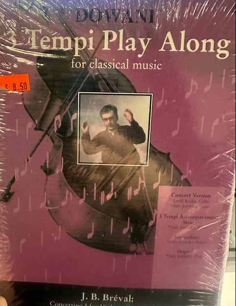 Clearance: Bréval Concertino I in F Major for Violoncello and Piano - Dowani 3 Tempi Play Along CD