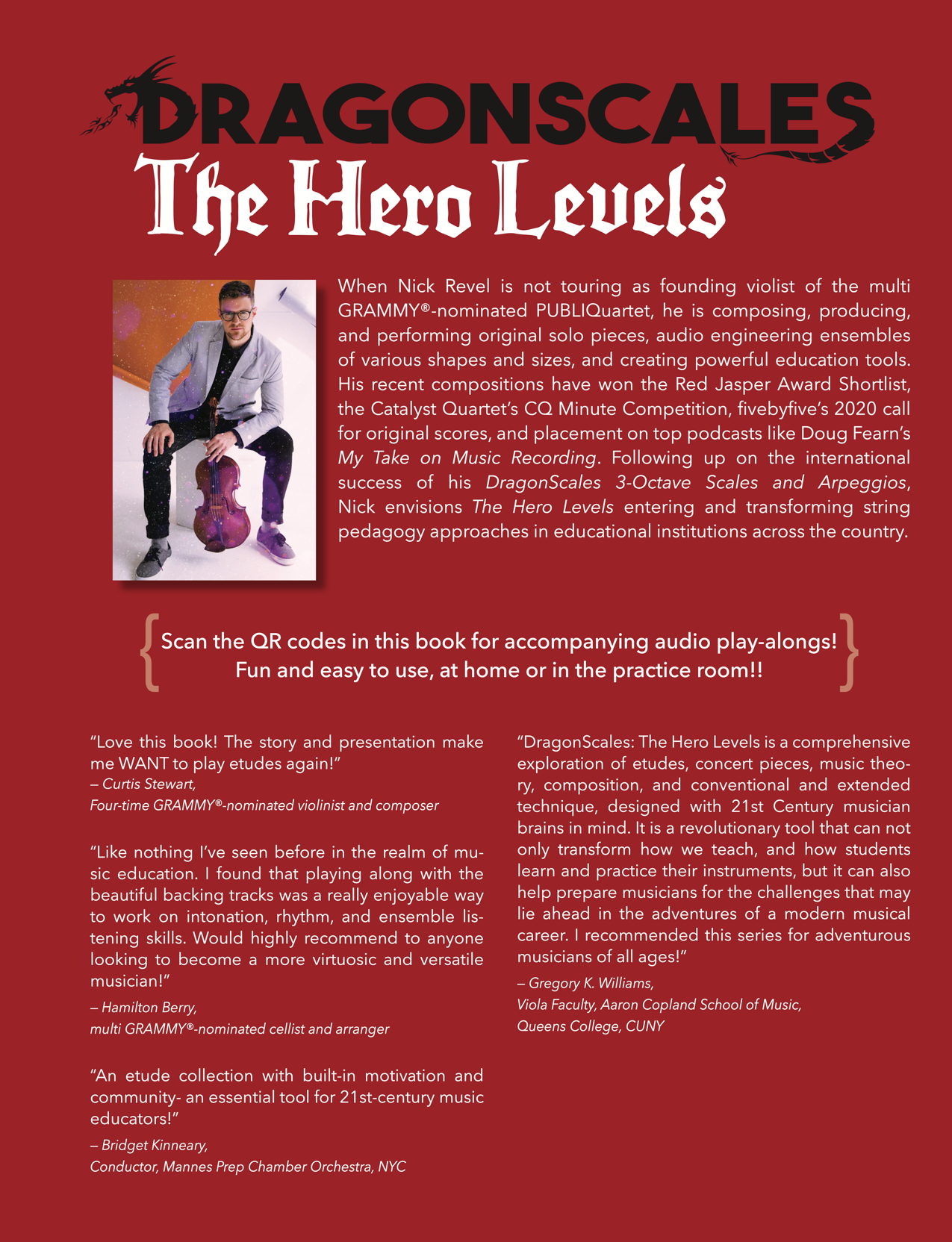 Revel: DragonScales The Hero Levels 25 Fantasy Etudes to Slay Evil, Viola Legend (Level 3)