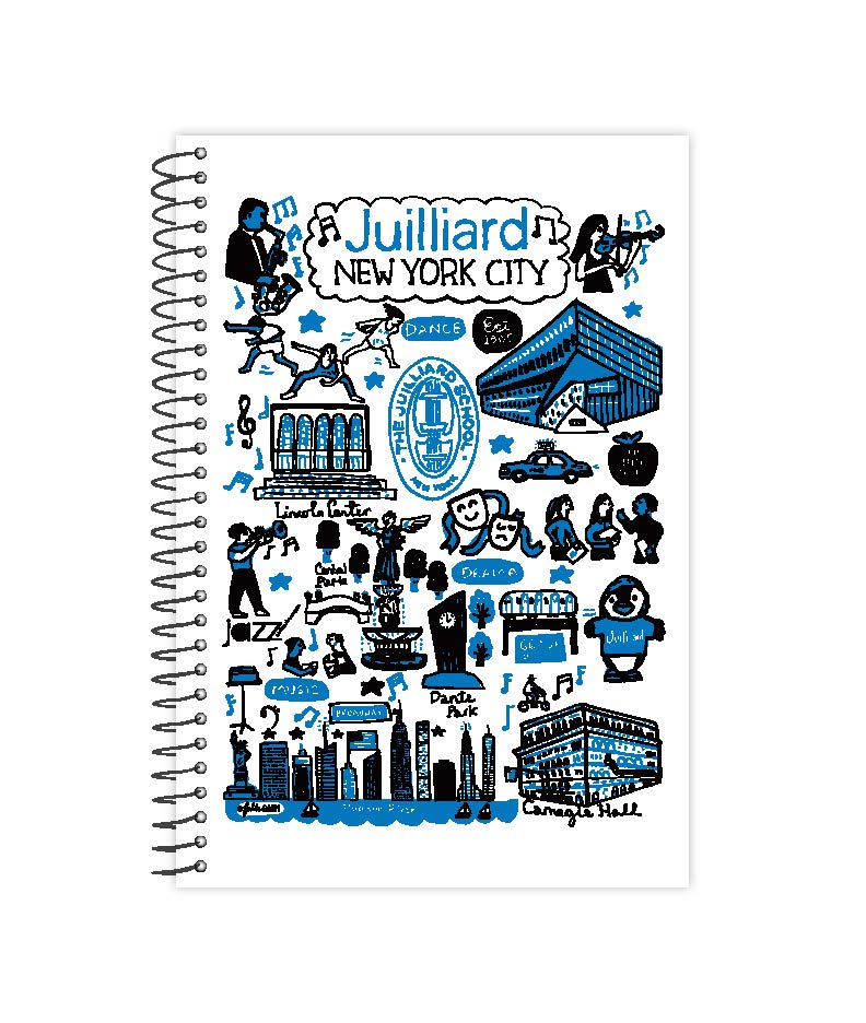 Notebook: Juilliard x Julia Art Spiral Bound (1 Subject)