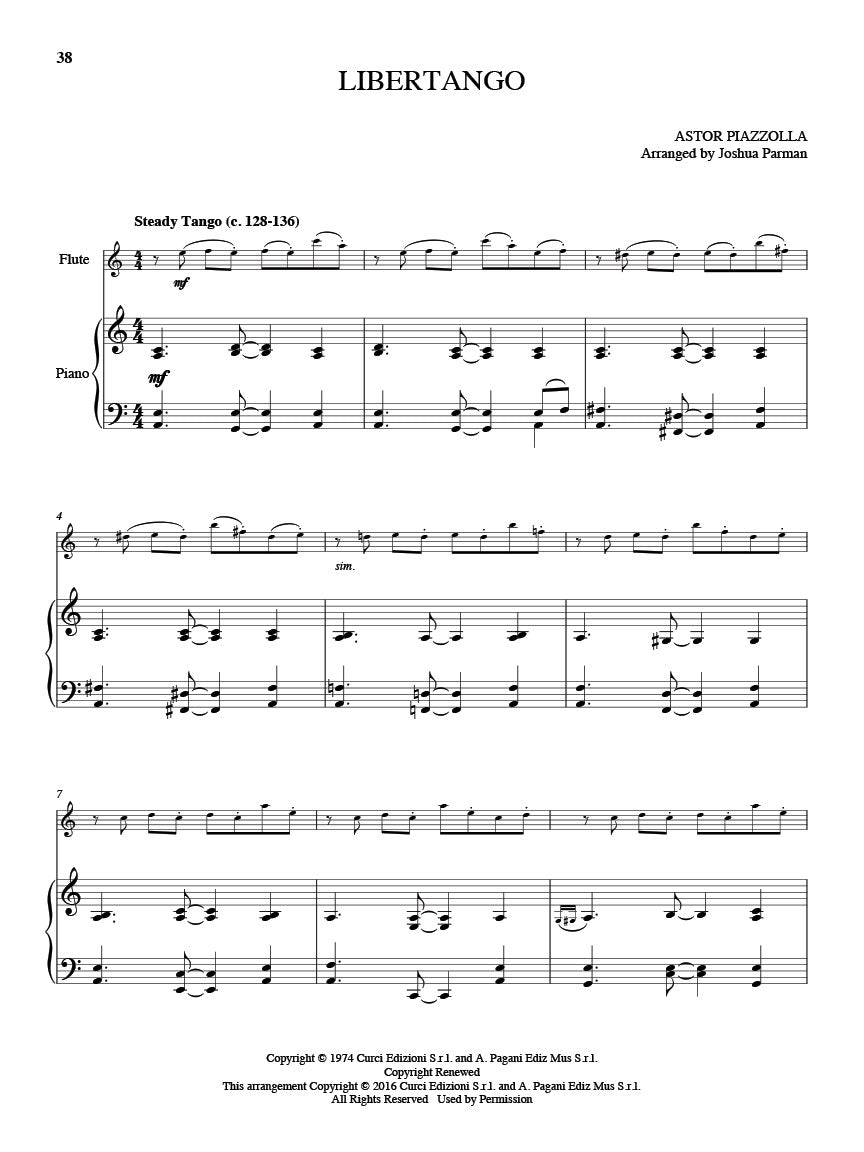 Piazzolla 25 Tangos for Flute and Piano