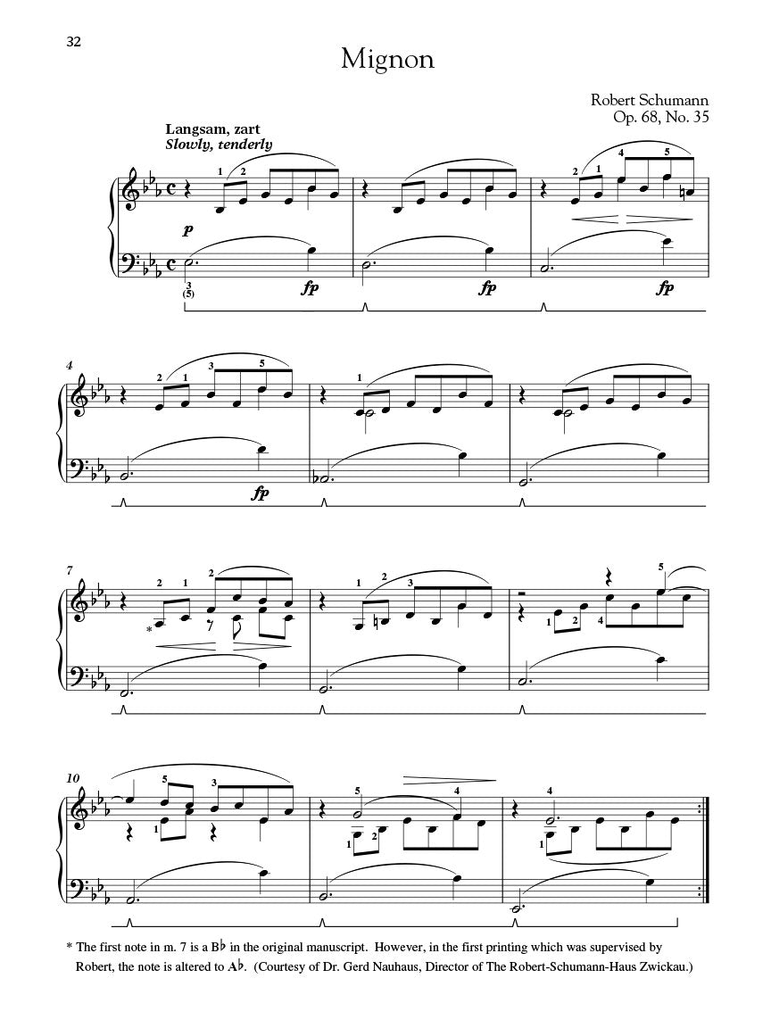 Schumann Selections from Album for the Young, Opus 68