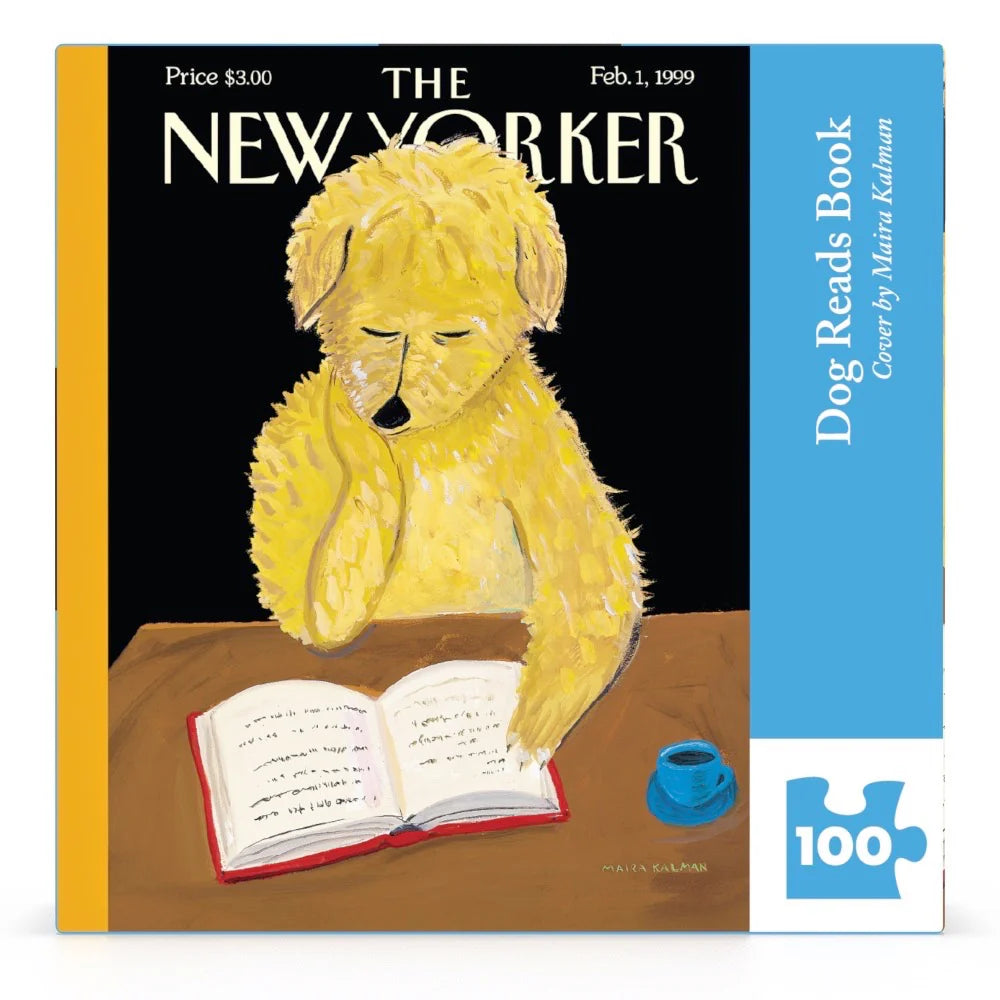 Puzzle: New Yorker - Dog Reads Book Mini