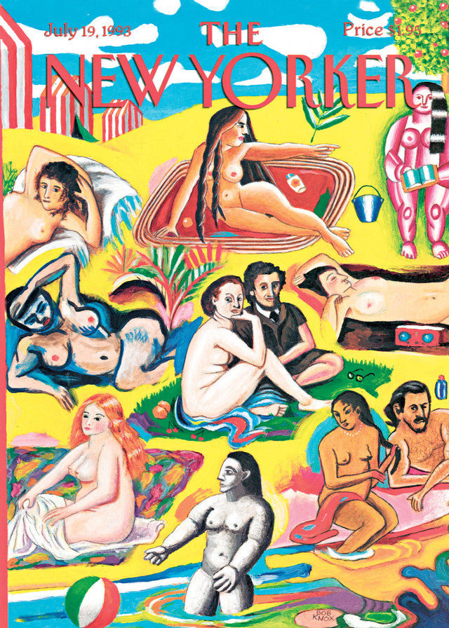 Card: Painted Bathers - New Yorker (Blank Inside)