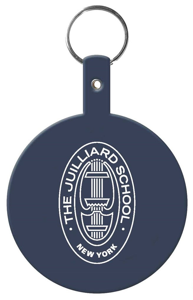 Clearance: Keychain: Juilliard Basic Plastic Key Ring with Seal logo