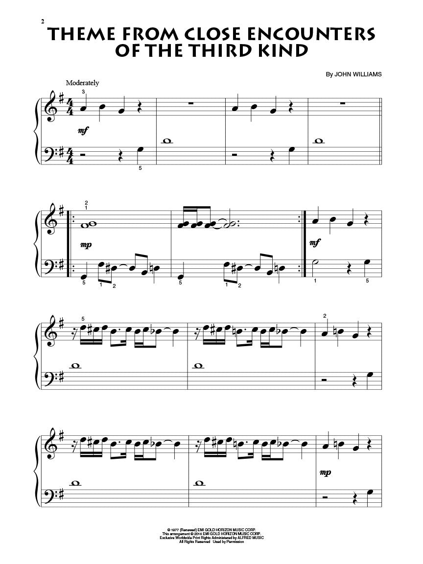 Williams, John - Beginning Piano Solo