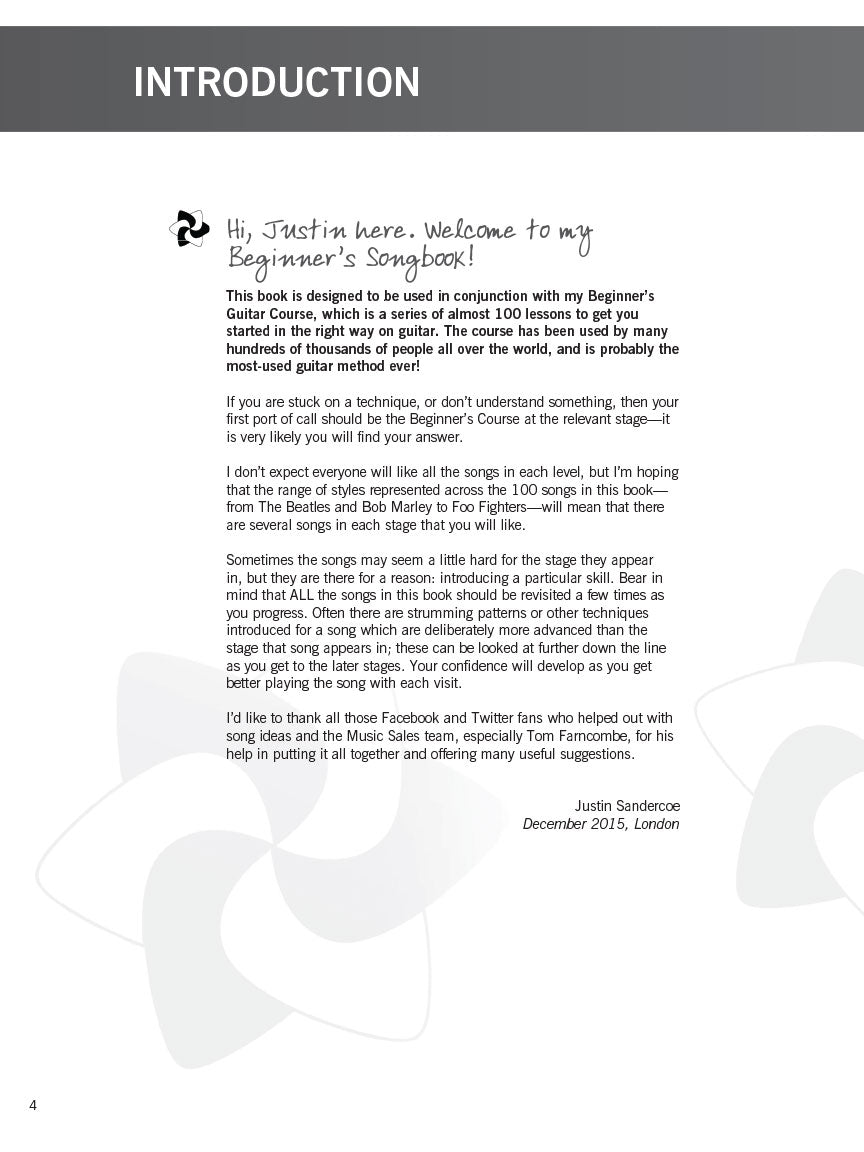 JustinGuitar Beginner's Songbook