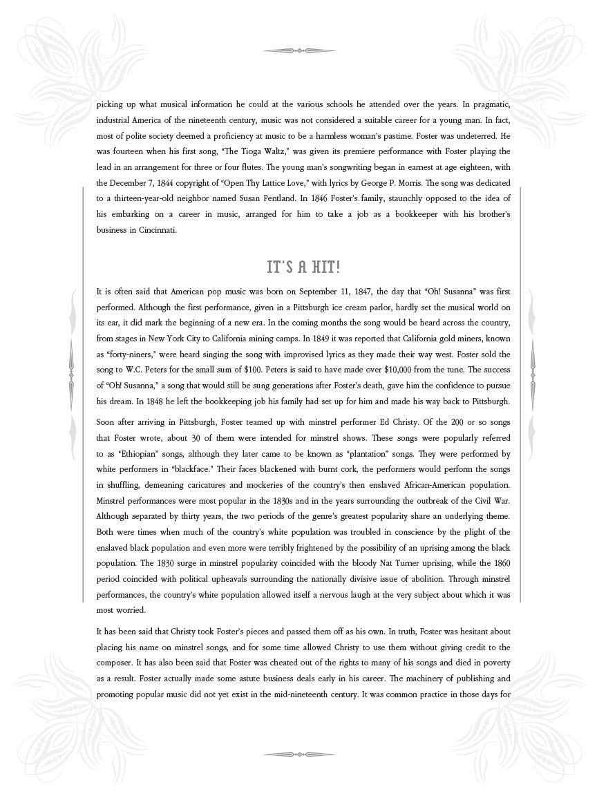 Foster, Stephen - The Songs of - P/V/G