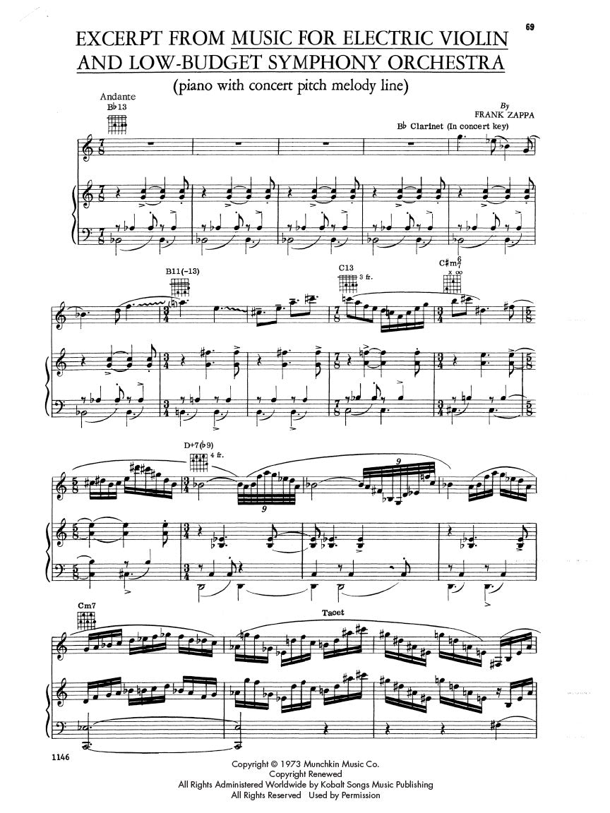 Zappa, Frank - Songbook Vol. 1