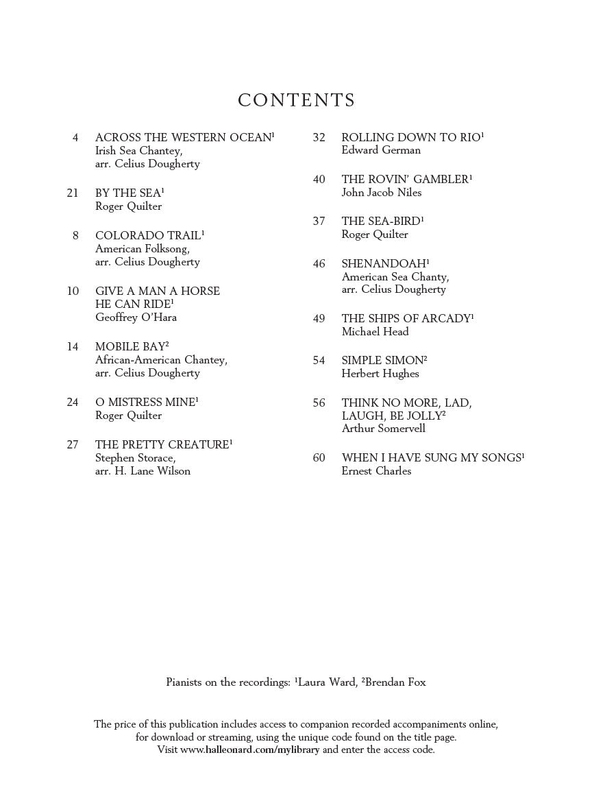 Introduction to Art Song for Tenor - with Recorded Piano Accompaniments