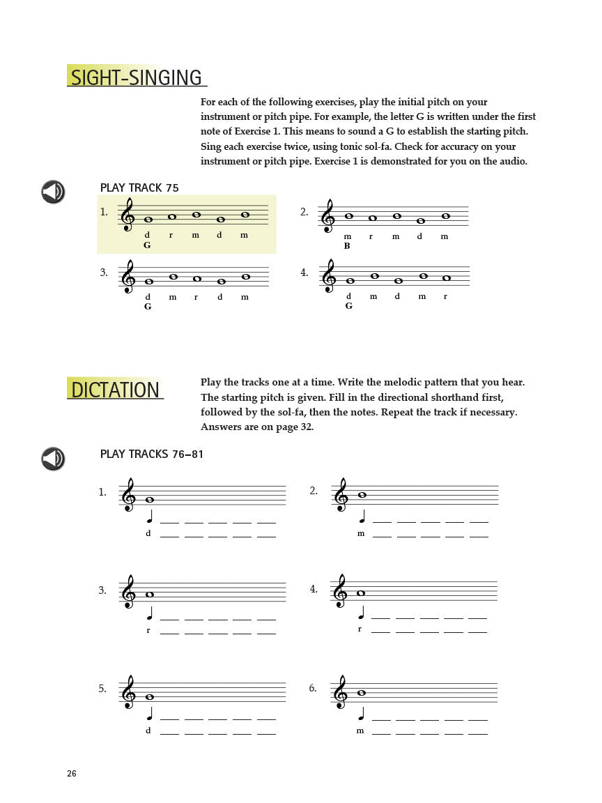 Ear Without Fear Volume 1 Comprehensive Ear-Training Exercises for Musicians