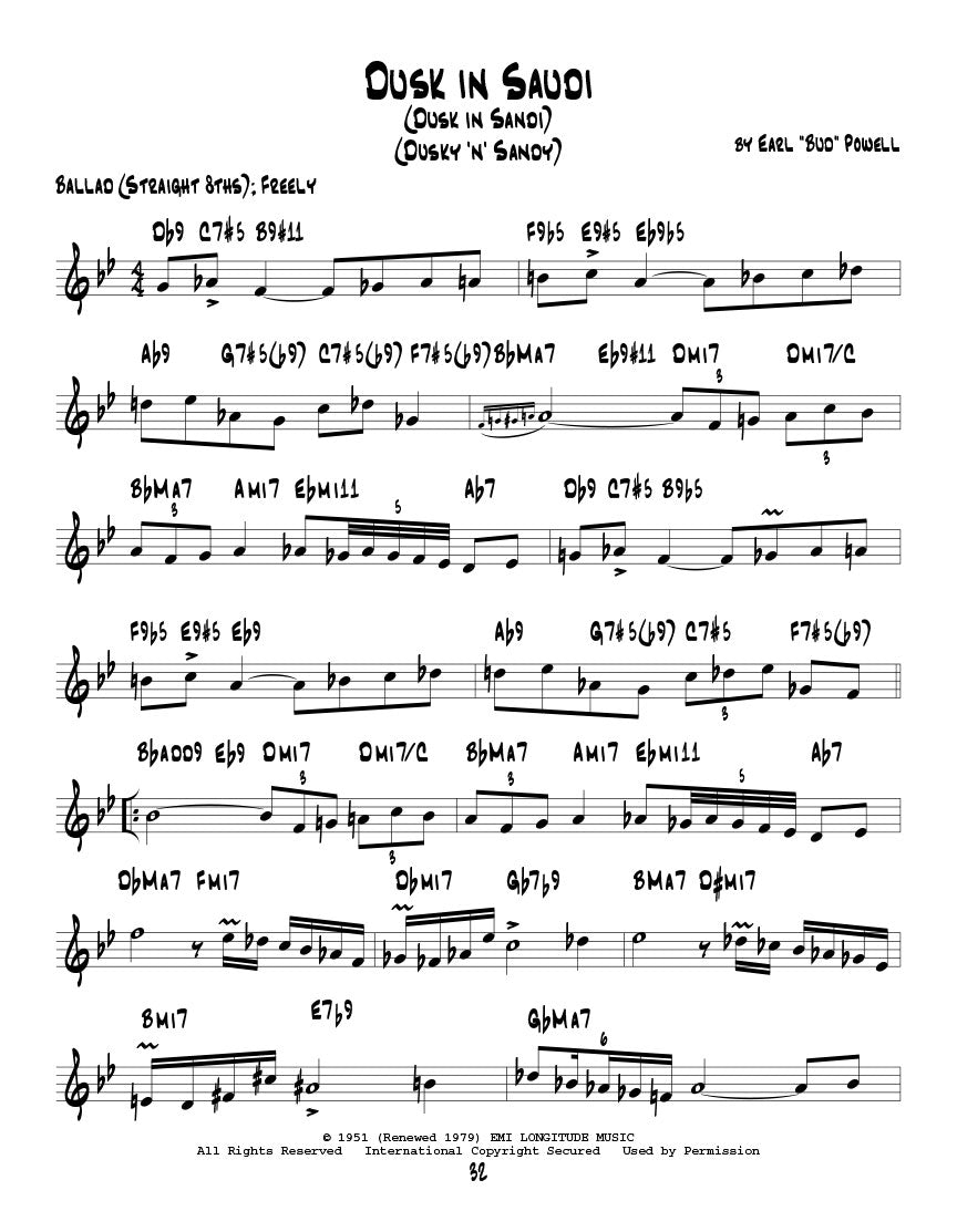 Powell Bud Powell Real Book C Instruments